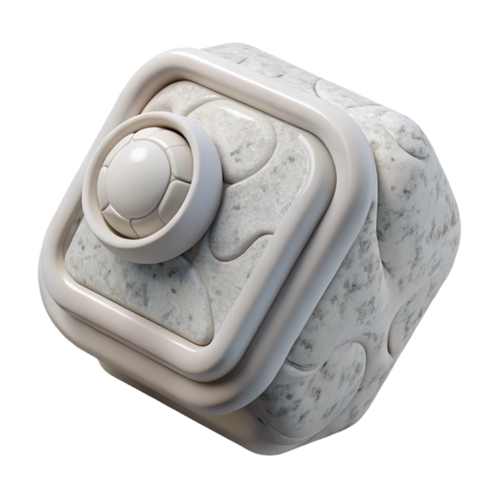impressive abstract White 3d Printed Gadget Transparent Background original png