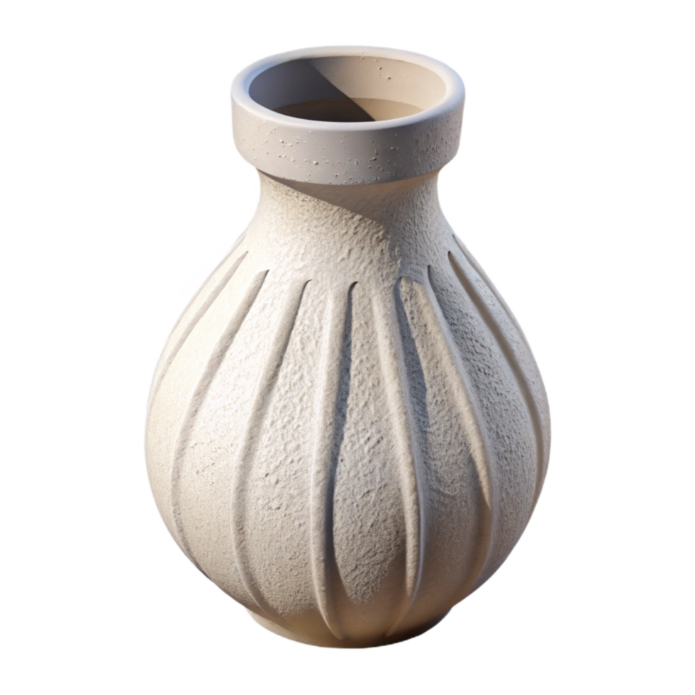 wonderful vintage White 3d Printed Vase Isolated Element professional png