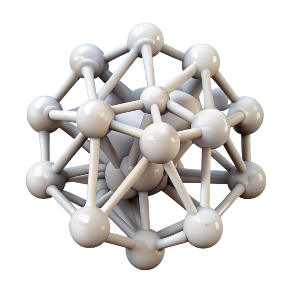 impressive creative White Neural Network Node Isolated on Transparent Background professional png