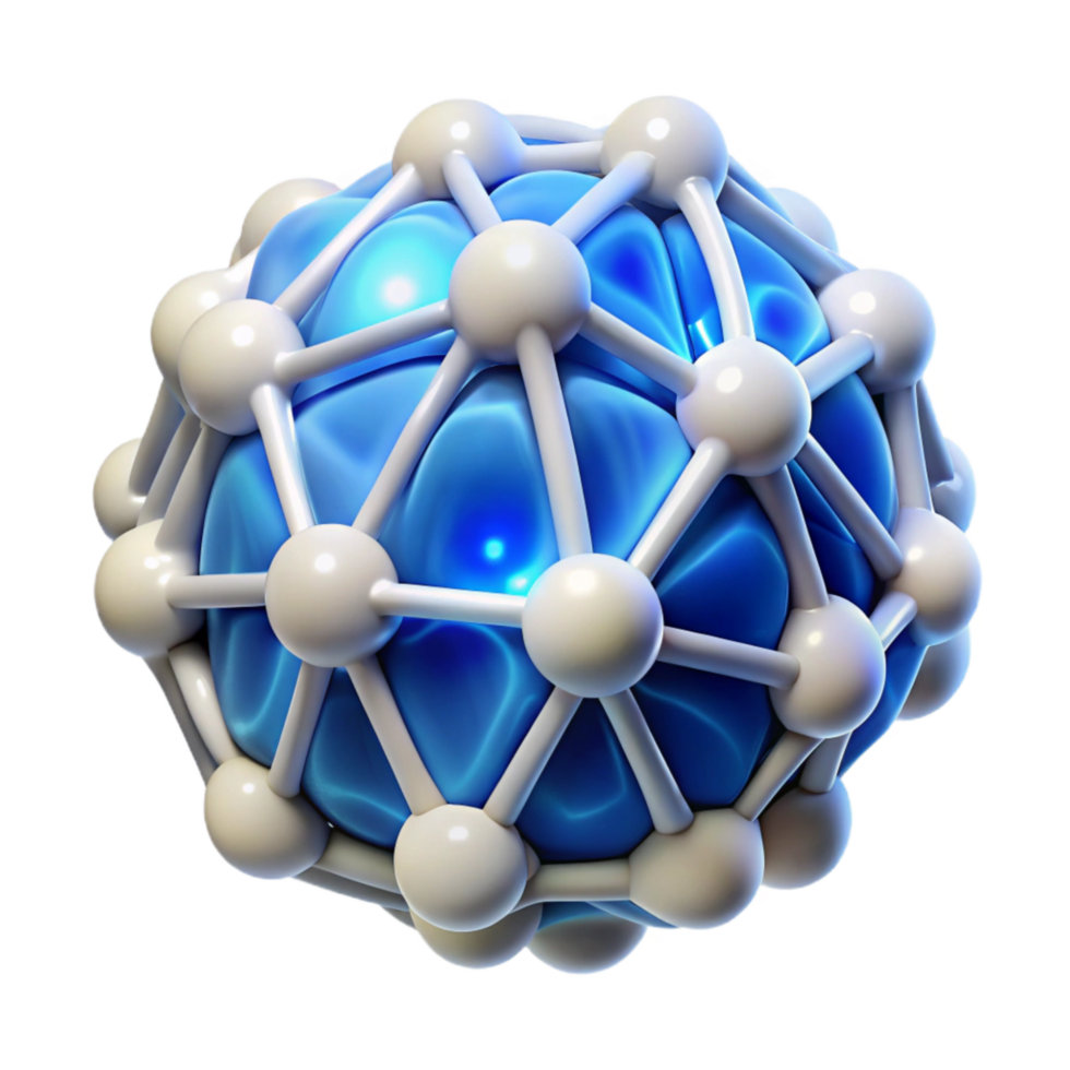magnificent rustic White Neural Network Node Isolated on Transparent Background authentic png