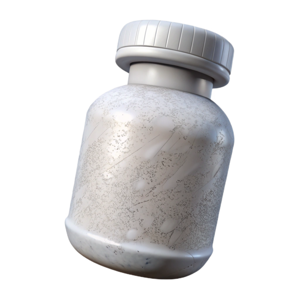 beautiful abstract White Pill Bottle Front View Transparent high resolution png
