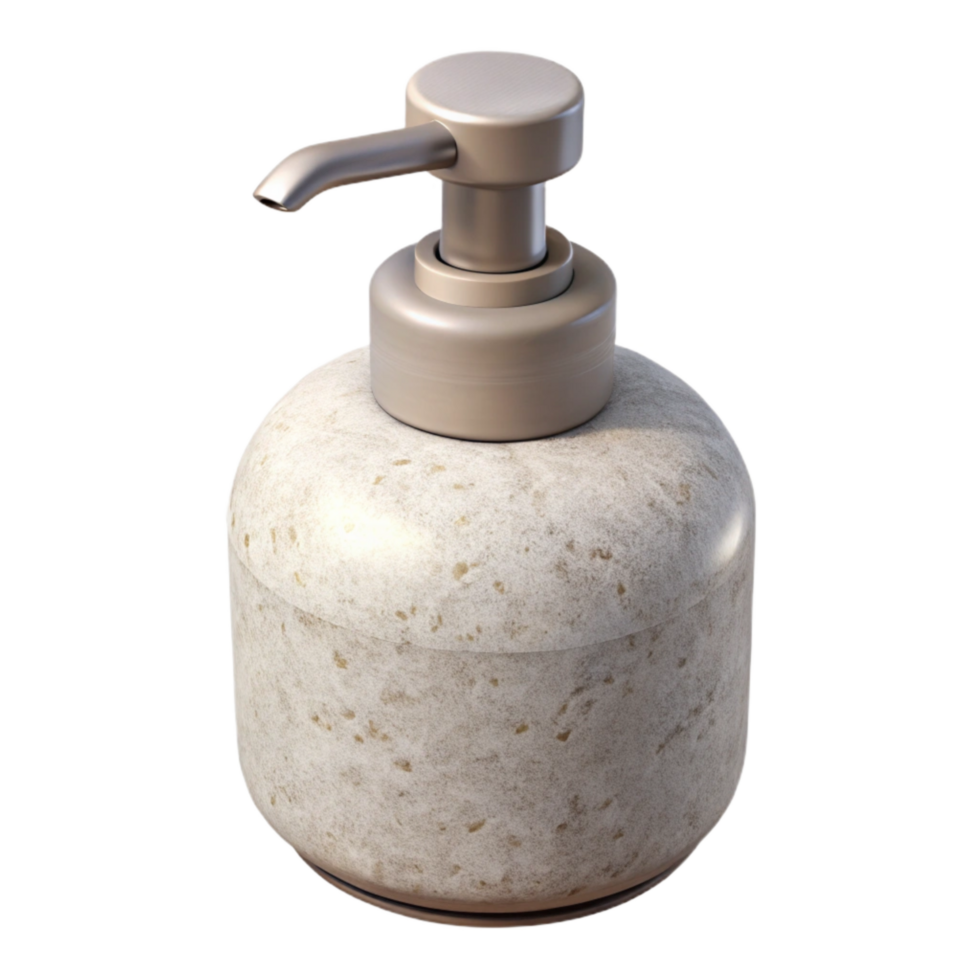 magnificent artistic White Soap Dispenser Side View Transparent Background high resolution png