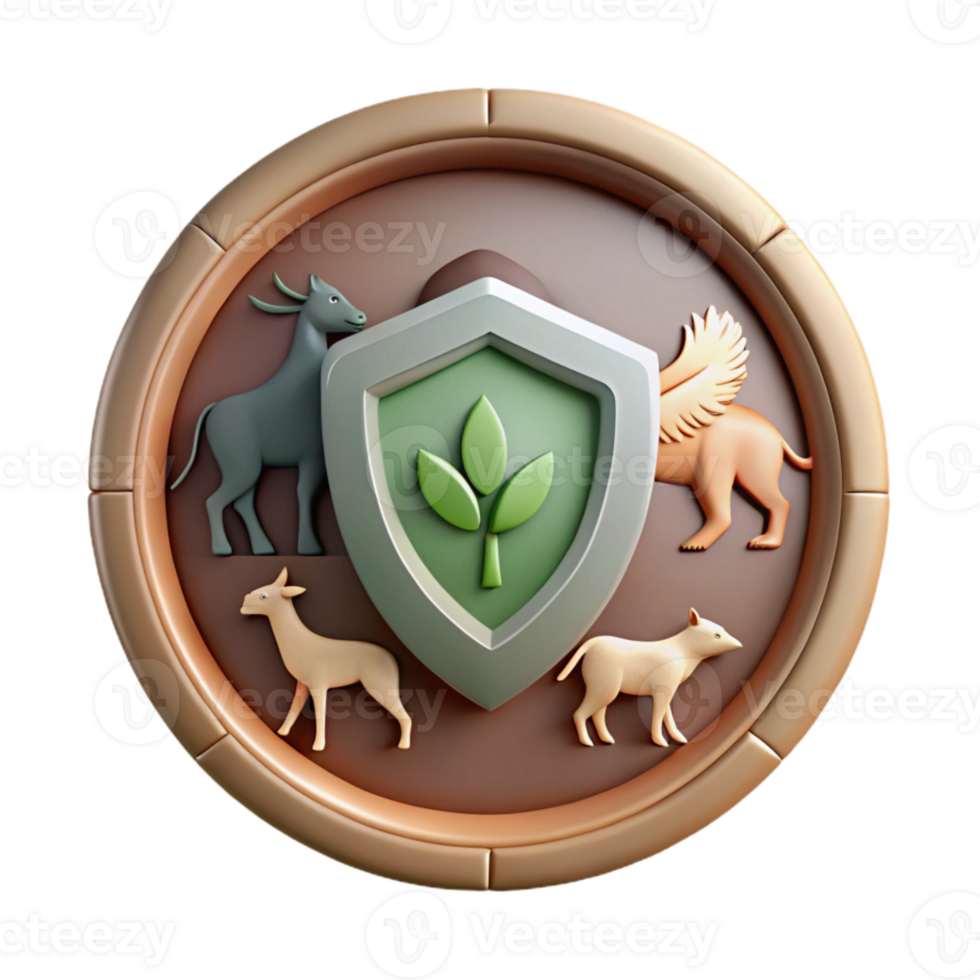 serene classic Wildlife Protection Symbol Cutout Animal Silhouette premium png