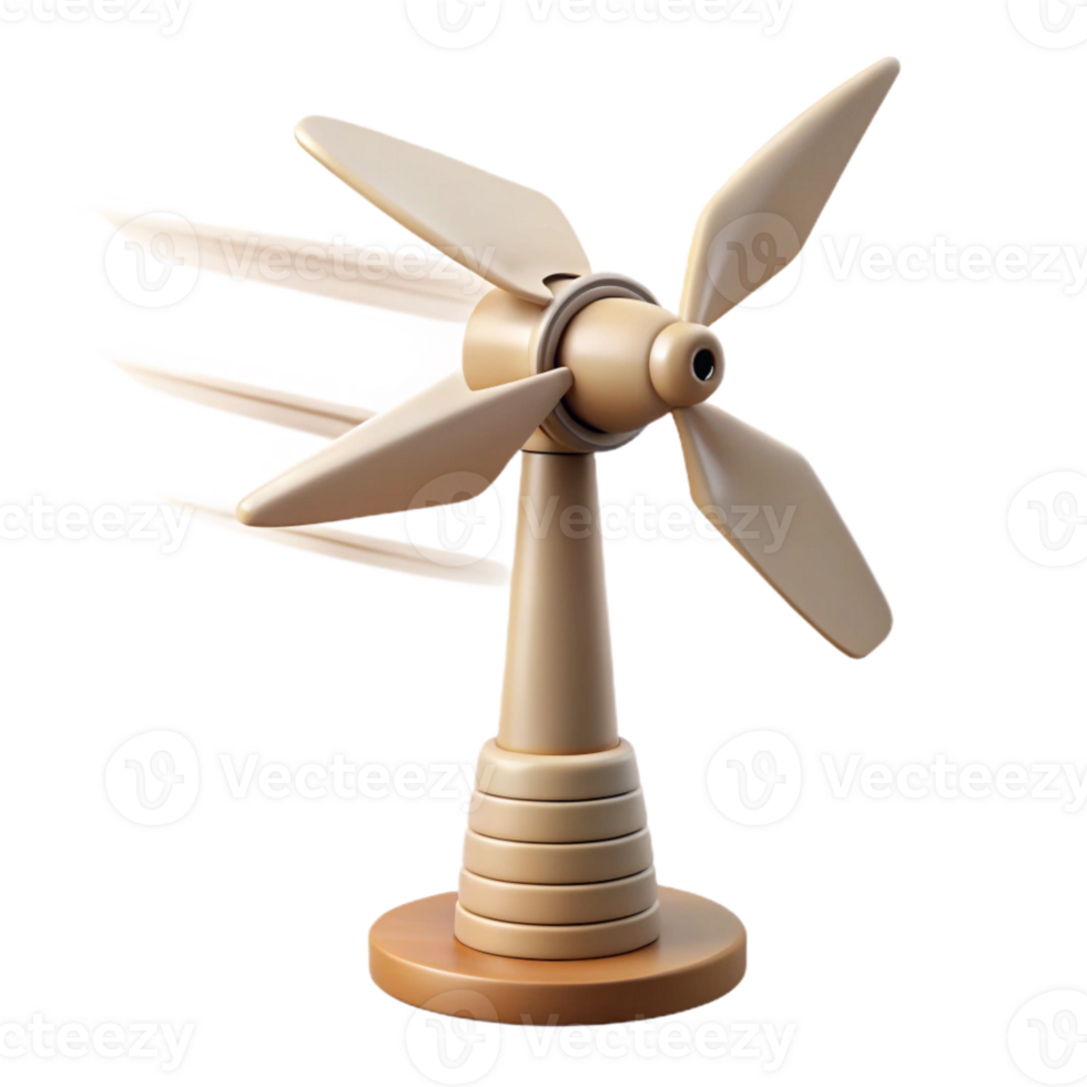 stunning creative Wind Powered Structure Cutout with Motion Blur detailed png