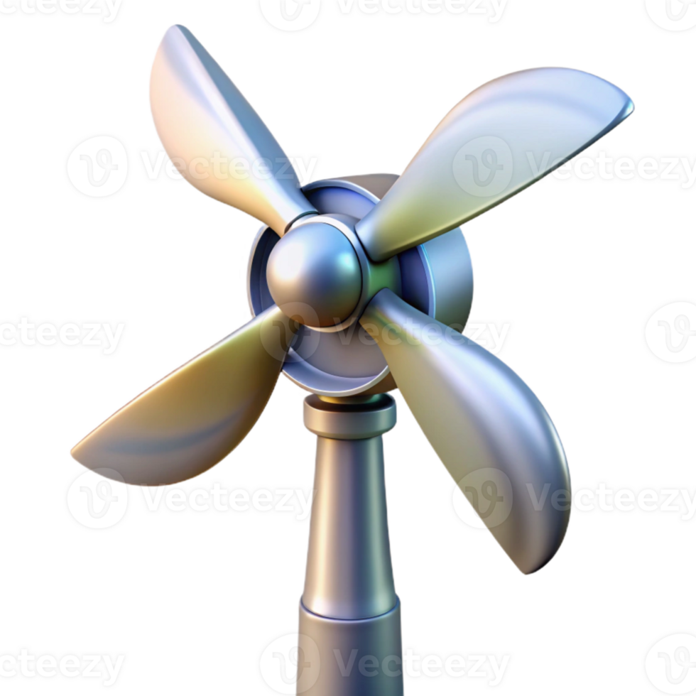 extraordinary abstract Wind Turbine Blade Rotating Motion Blur Transparent Background genuine png