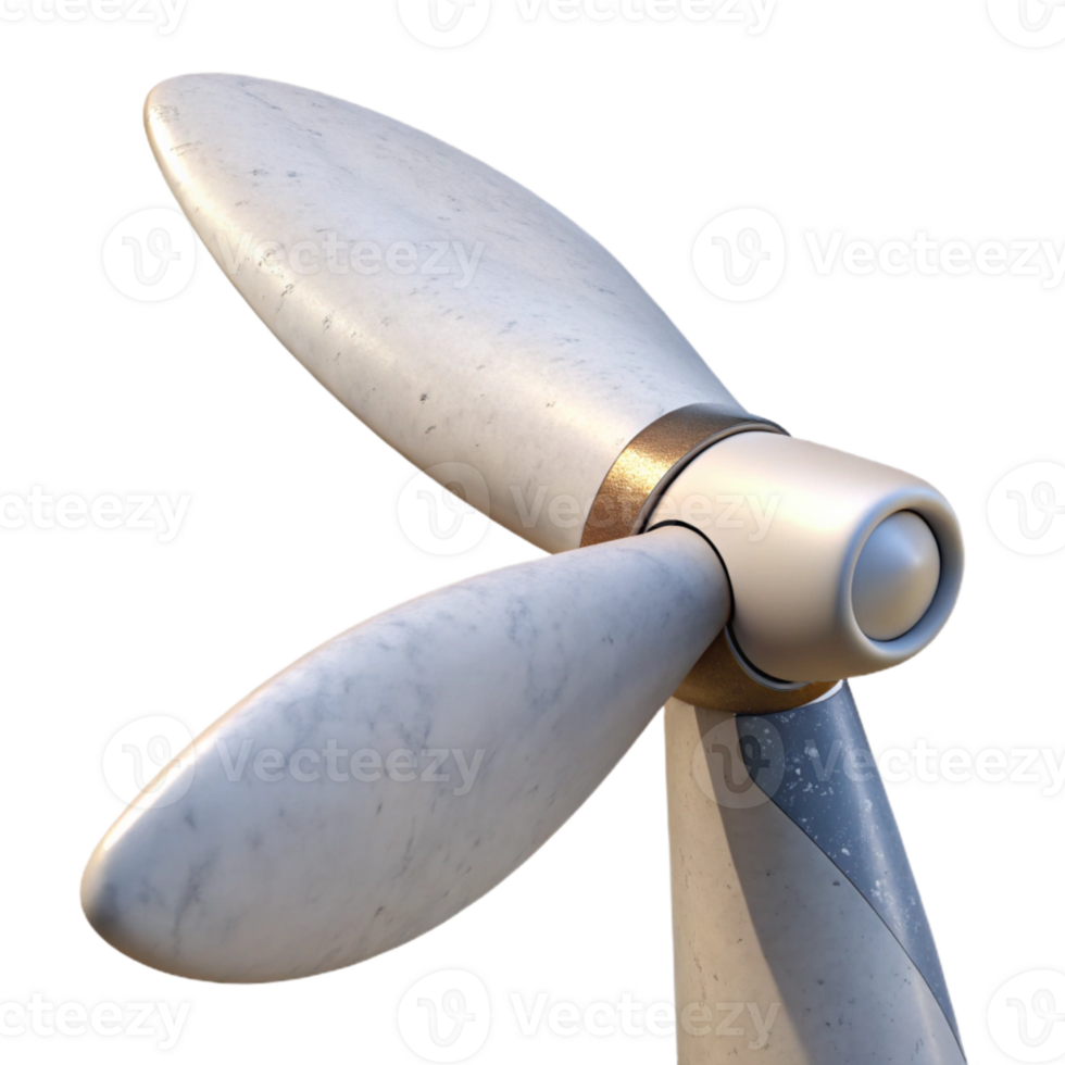 vibrant creative Wind Turbine Blade Close Up White Transparent Element original png
