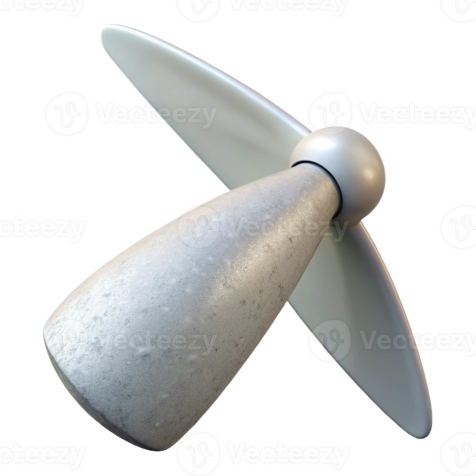 vibrant traditional Wind Turbine Blade Close Up White Transparent Element authentic png