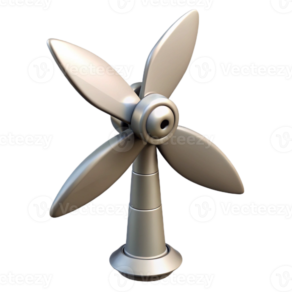elegant contemporary Wind Turbine Blades Rotating Transparent Element exclusive png