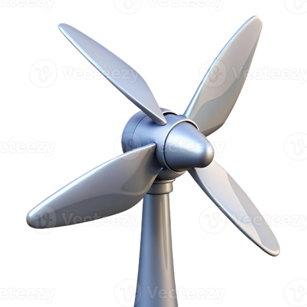 extraordinary abstract Wind Turbine Blades Rotating Transparent Element detailed png
