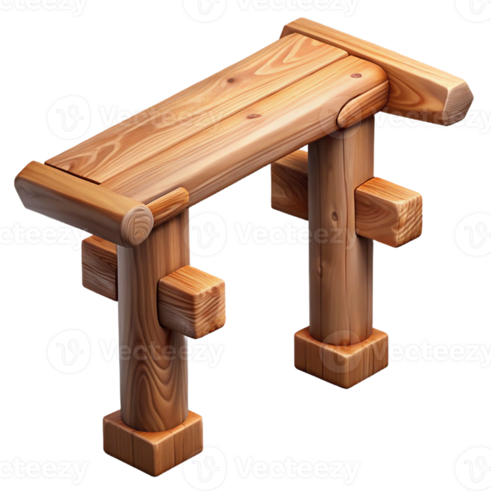 impressive contemporary Wooden Beam Architectural Detail Isolated png