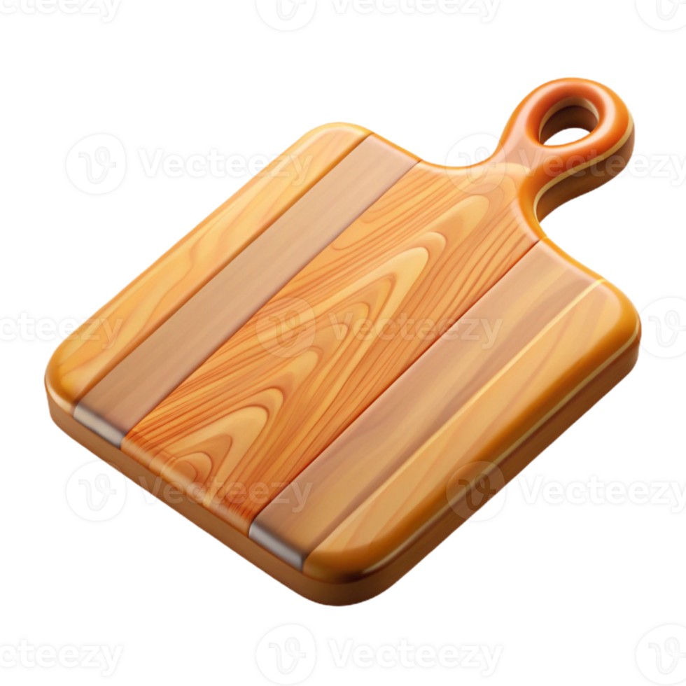 magnificent creative Wooden Cutting Board with Juice Groove Transparent Background high quality png
