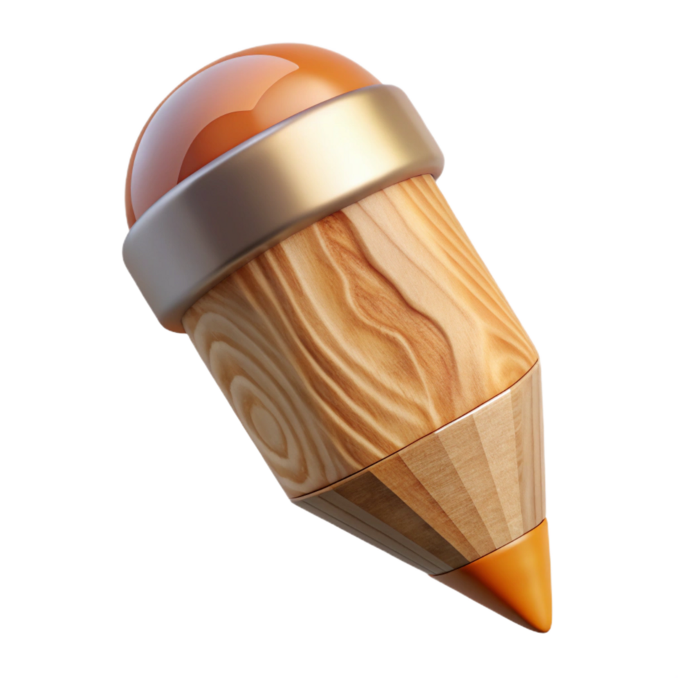 beautiful modern Wooden Pencil Floating Point Down Cutout png