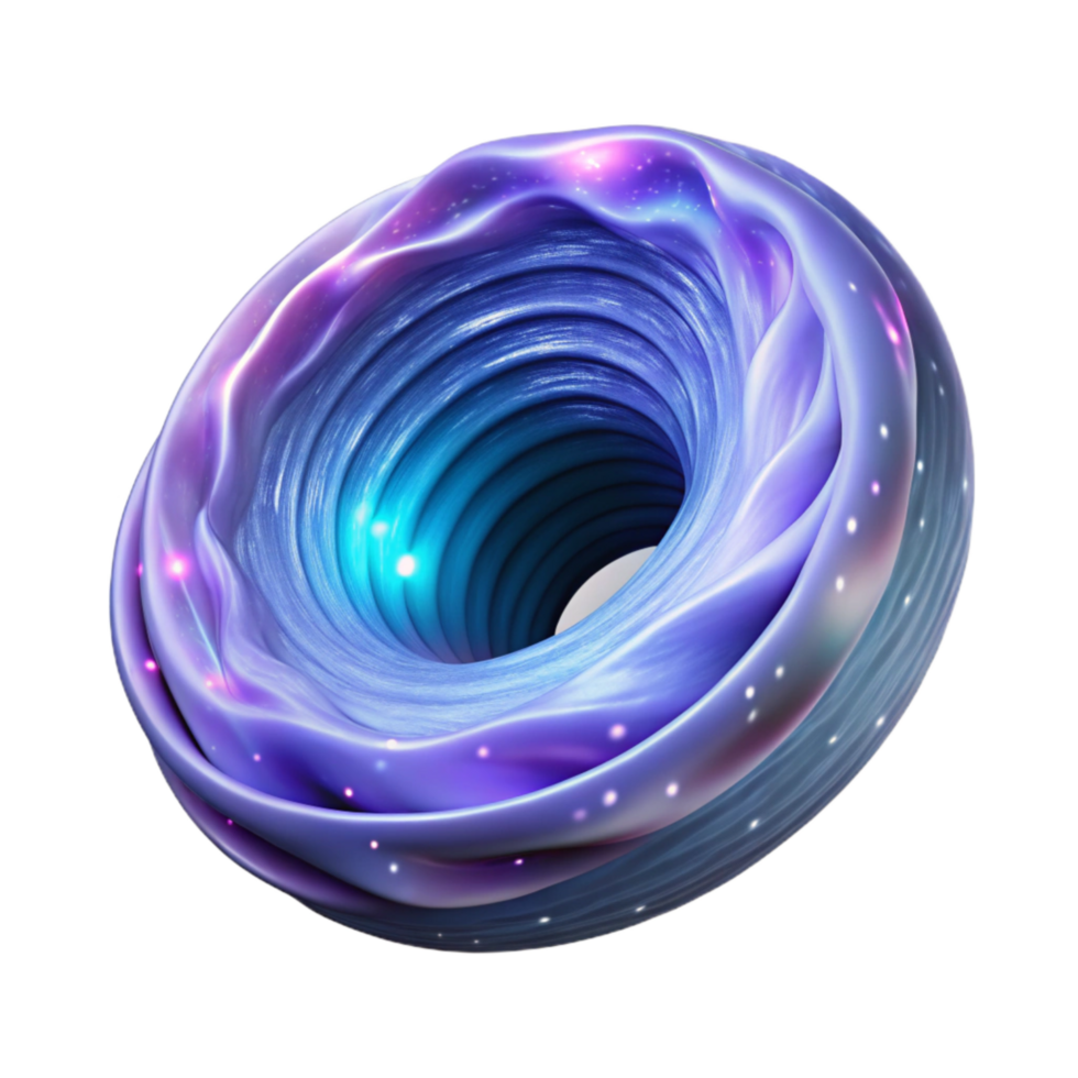 beautiful rustic Wormhole Exit Swirling Nebula Transparent Background original png