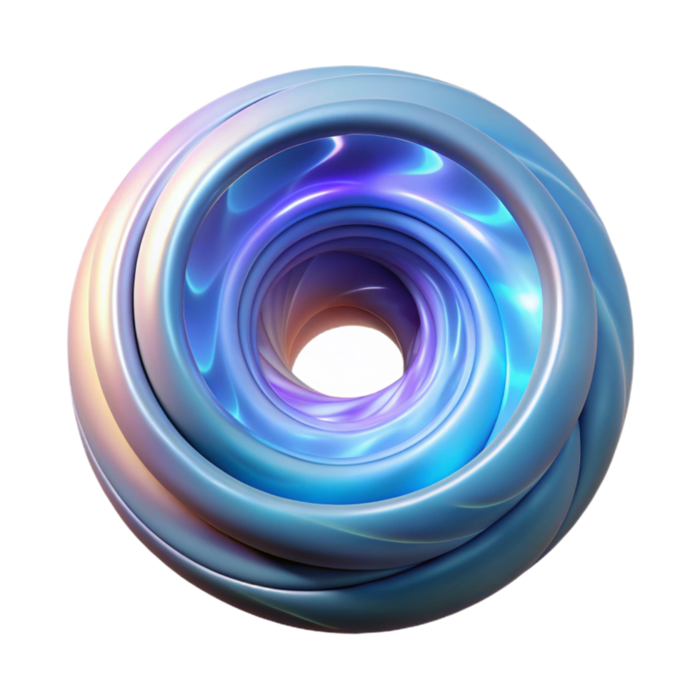 elegant rustic Wormhole Opening Swirling Light Cutout Element high resolution png