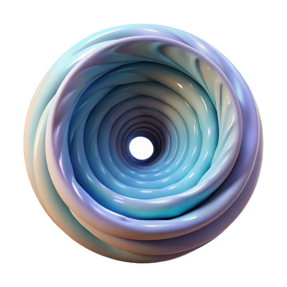 wonderful contemporary Wormhole Tunnel Spiral Design Transparent Background detailed png