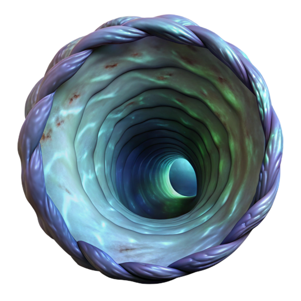 extraordinary vintage Wormhole Tunnel Through Reality Isolated genuine png
