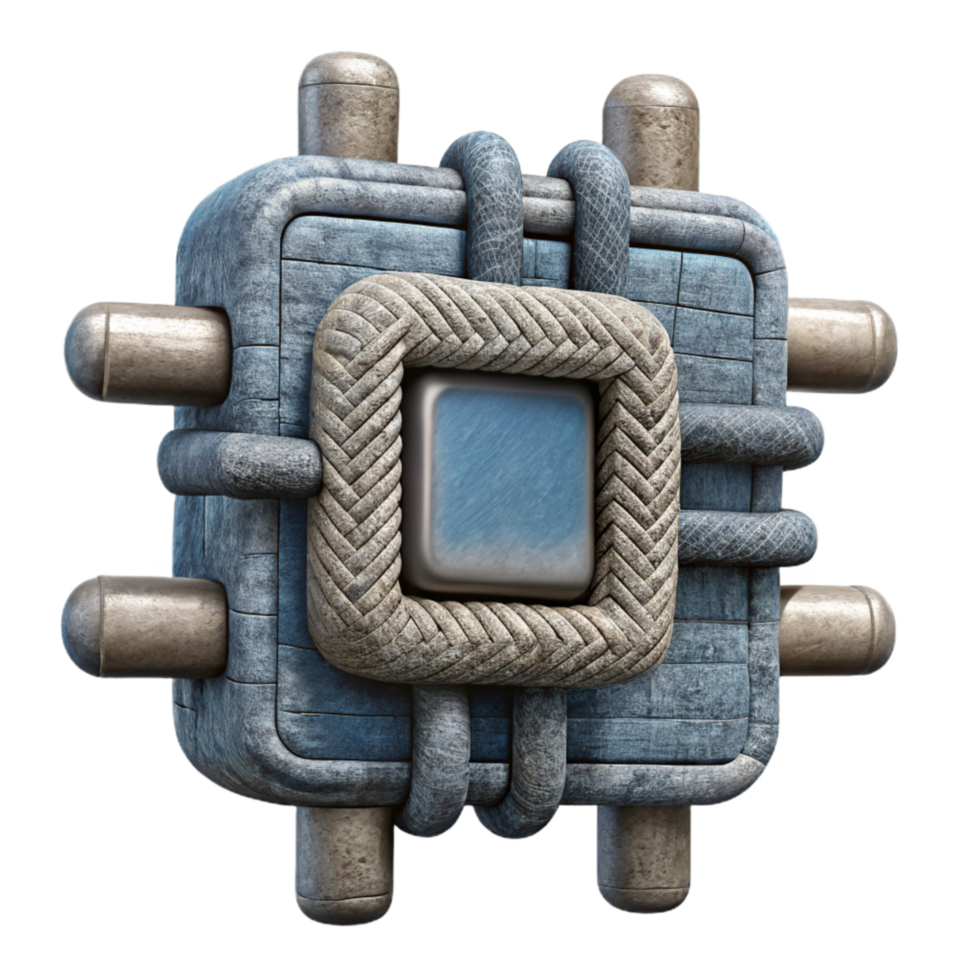 impressive artistic Woven Circuitry Detail Isolated Element png