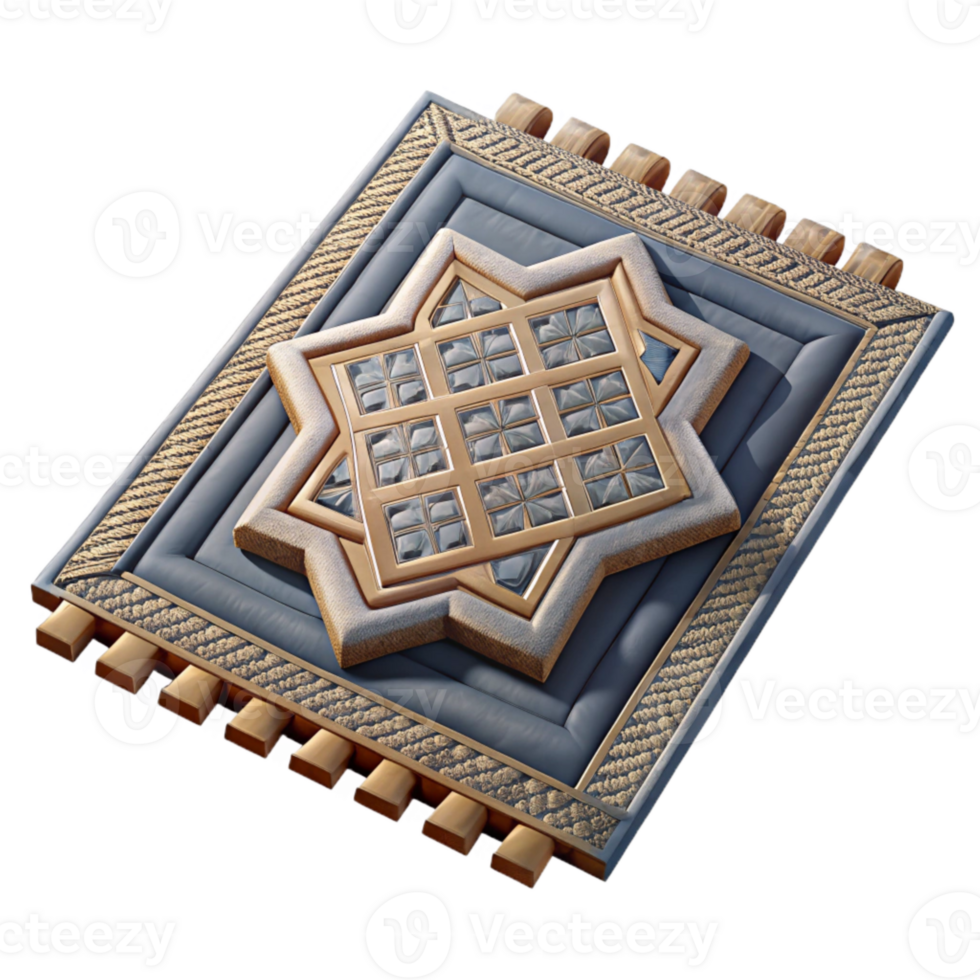 magnificent classic Woven Rug Cutout with Geometric Patterns Transparent Background high resolution png