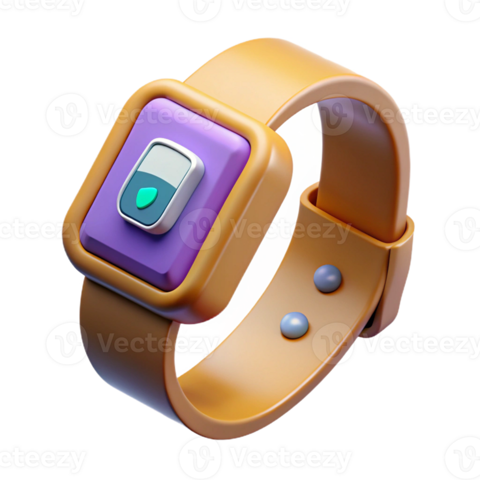 impressive abstract Wristband Calorie Counter Display on Transparent Background original png