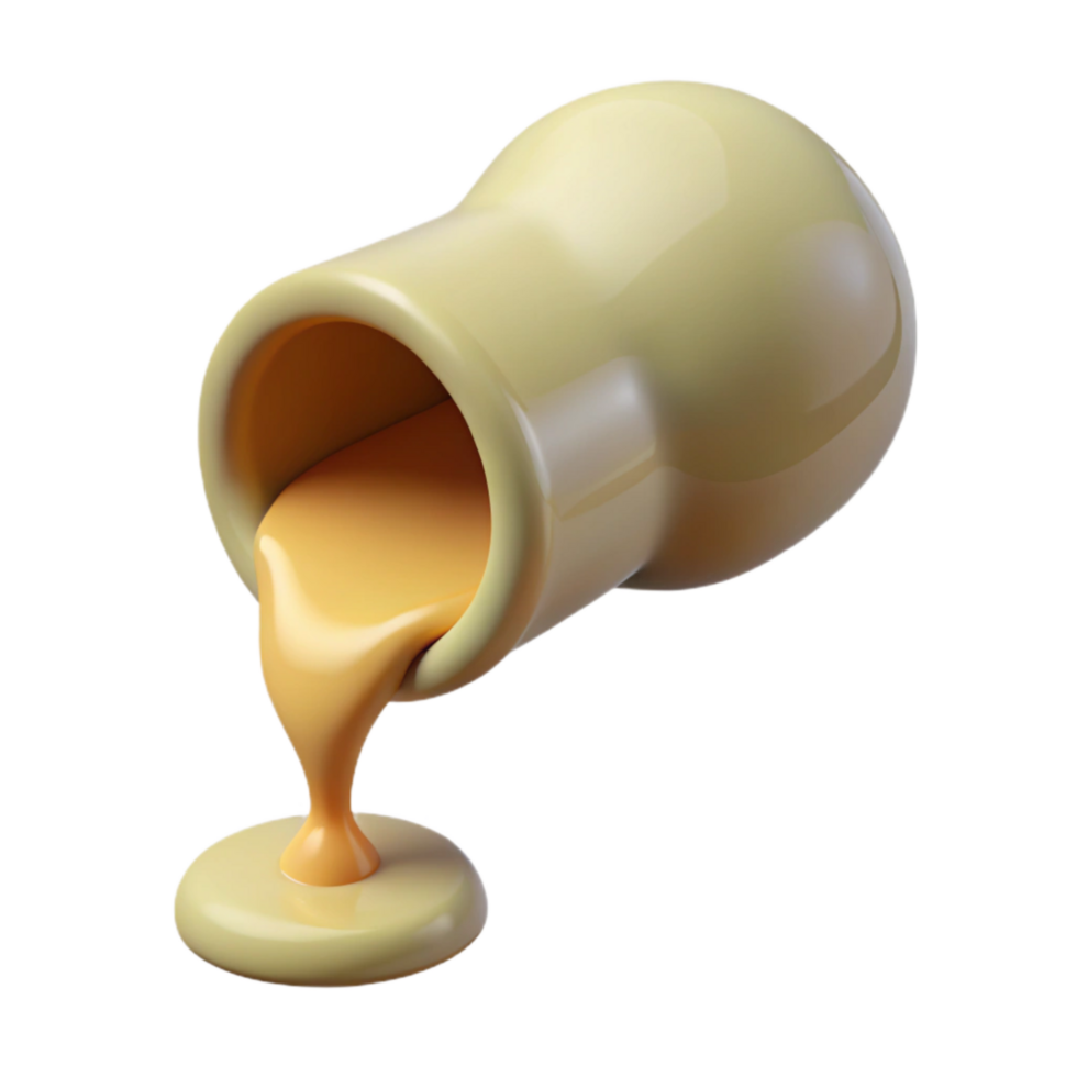 dramatic traditional Xanthan Gum Solution Pouring Cutout Transparent Background high resolution png