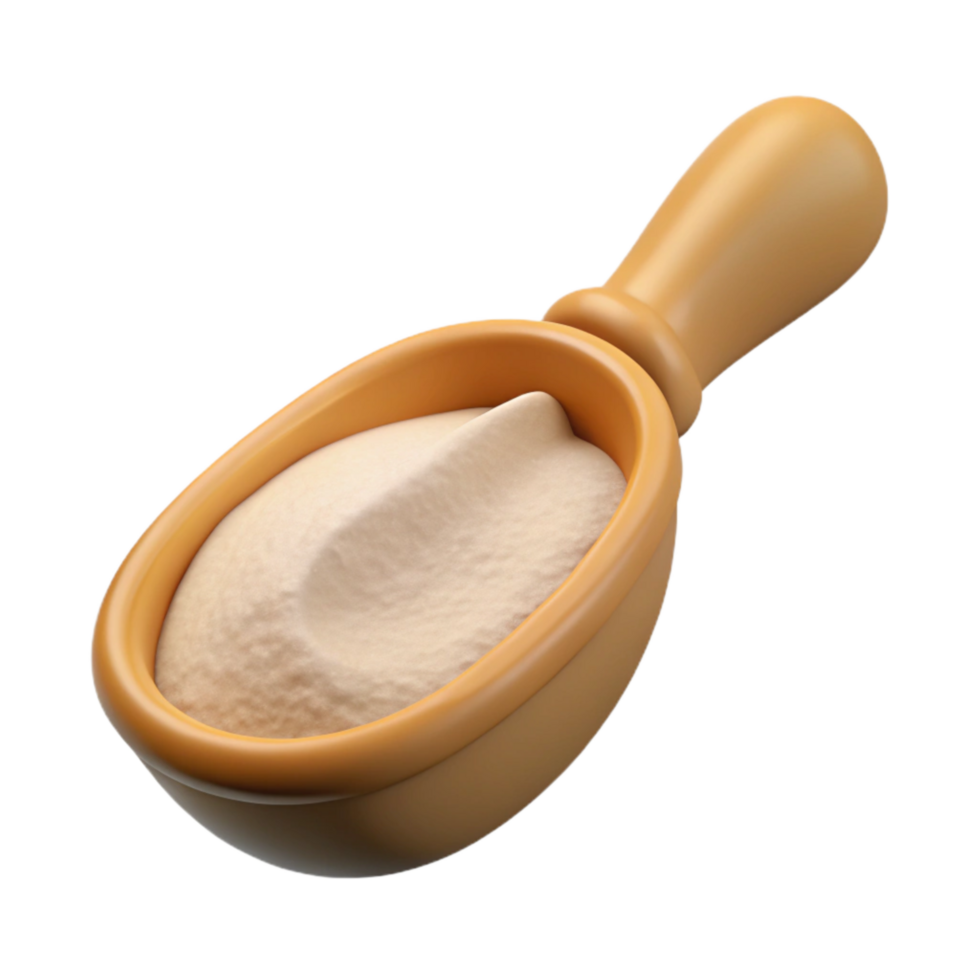 extraordinary artistic Xanthan Gum Powder Scoop Cutout Transparent Background png