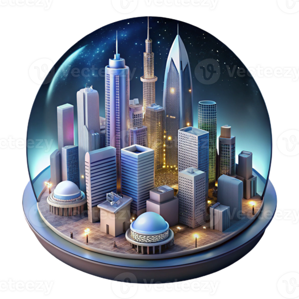 impressive rustic Parallel Universe Cityscape Night View Transparent Background authentic png