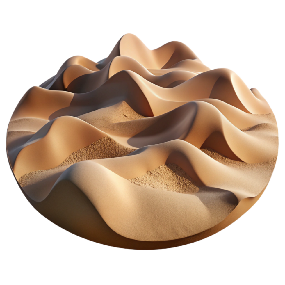 vibrant traditional Parallel Universe Desert Sand Dunes Isolated genuine png