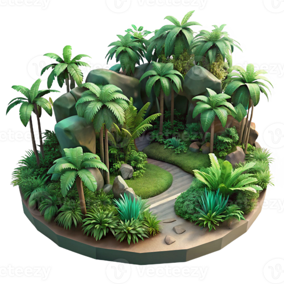 impressive rustic Parallel Universe Jungle Dense Vegetation Transparent png