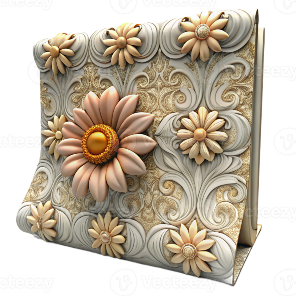 magnificent rustic Patterned Wallpaper Floral Design Transparent Background premium png