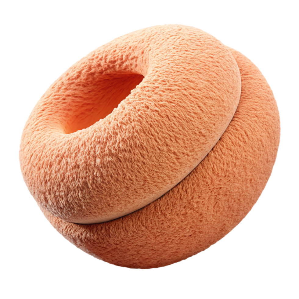 elegant modern Peach Terry Cloth Looped Texture Cutout authentic png