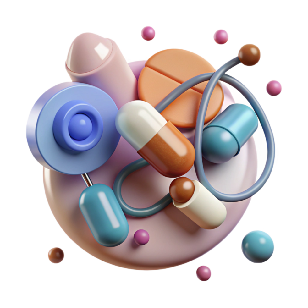impressive vintage Personalized Medicine Concept Graphic Transparent Background high resolution png