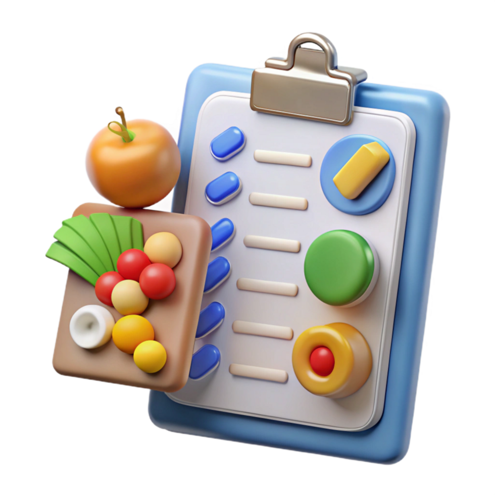 magnificent traditional Personalized Nutrition Plan Chart Isolated high quality png
