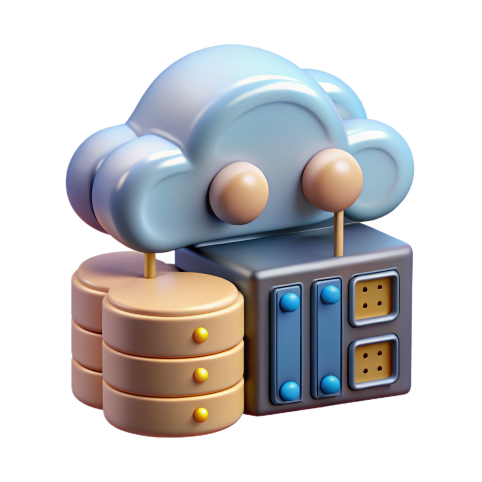 stunning minimalist Quantum Cloud Computing Data Center Isolated high quality png