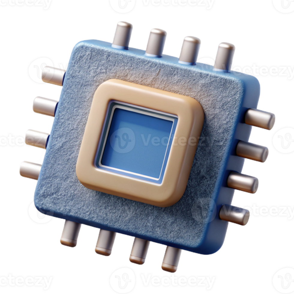 elegant rustic Quantum Computer Chip Circuitry Detail Cutout Element png