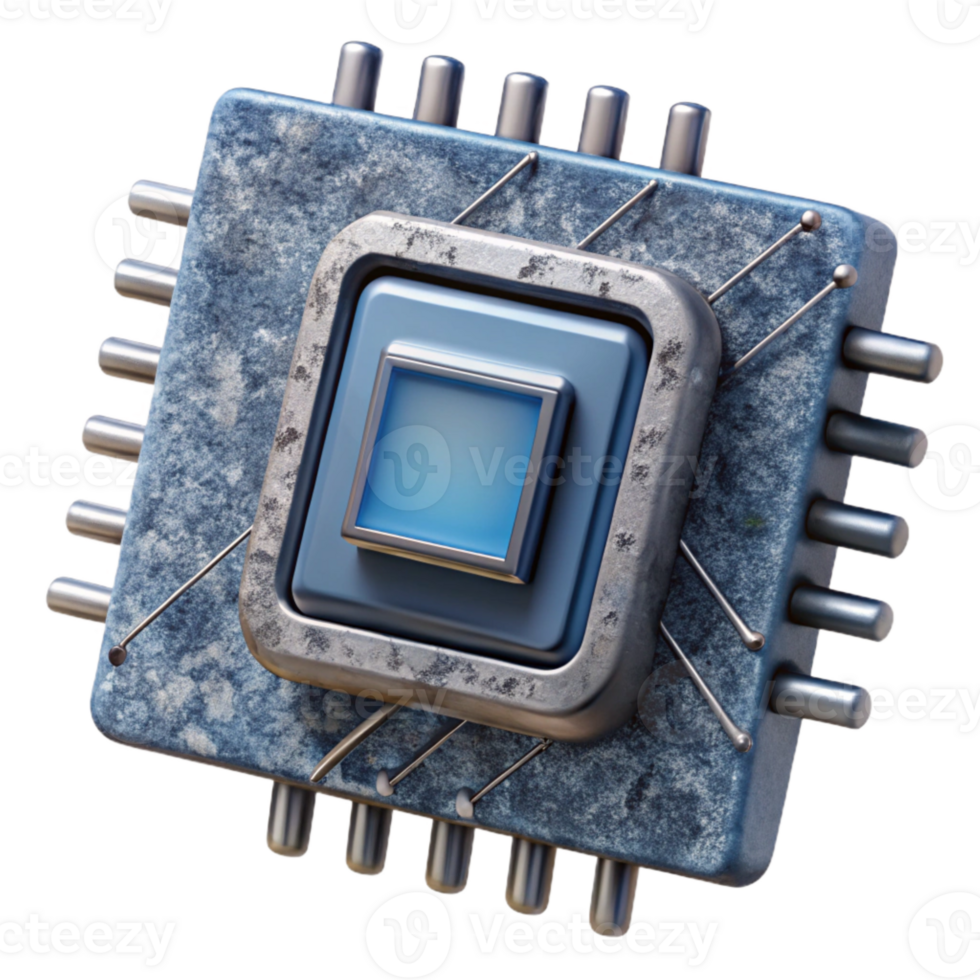 stunning rustic Quantum Computer Processor Intricate Design Cutout png