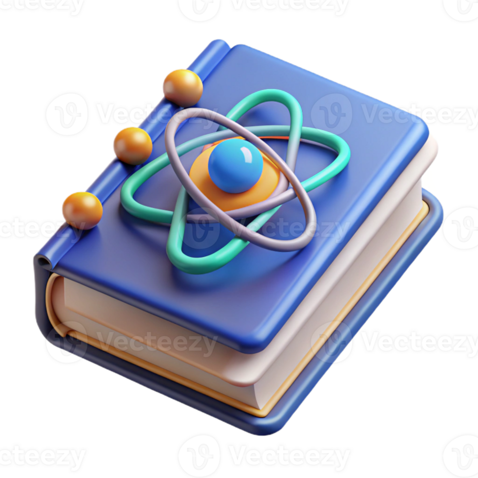 serene minimalist Quantum Computing Education Textbook Transparent Background high resolution png