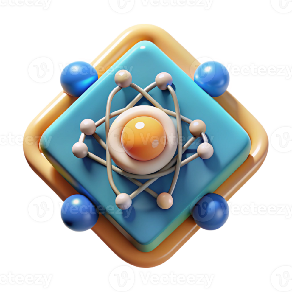 elegant modern Quantum Computing Infographic Element Isolated high resolution png