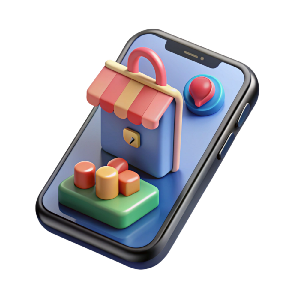 vibrant classic Realistic 3d Smartphone Showing Ar Game Interface Transparent Background genuine png