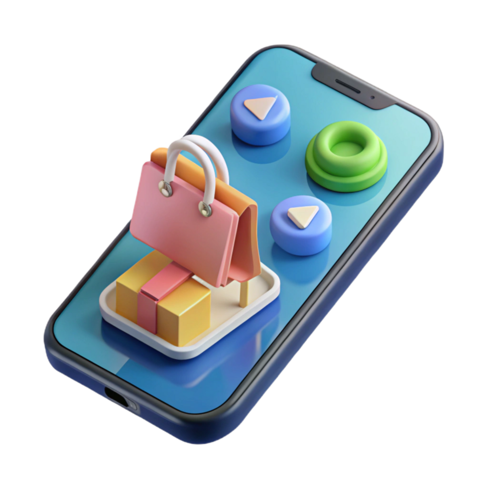 magnificent artistic Realistic 3d Smartphone Showing Ar Game Interface Transparent Background high resolution png