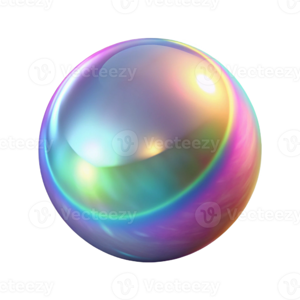 stunning vintage Realistic Holographic Effect Transparent Background premium png