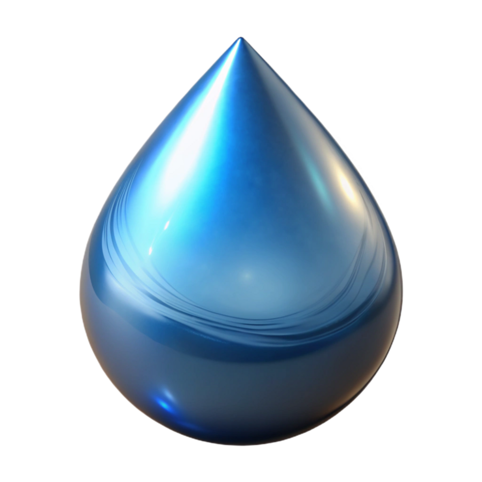 wunderbar minimalistisch realistisch Wasser fallen ausgeschnitten mit Reflexionen Original- png