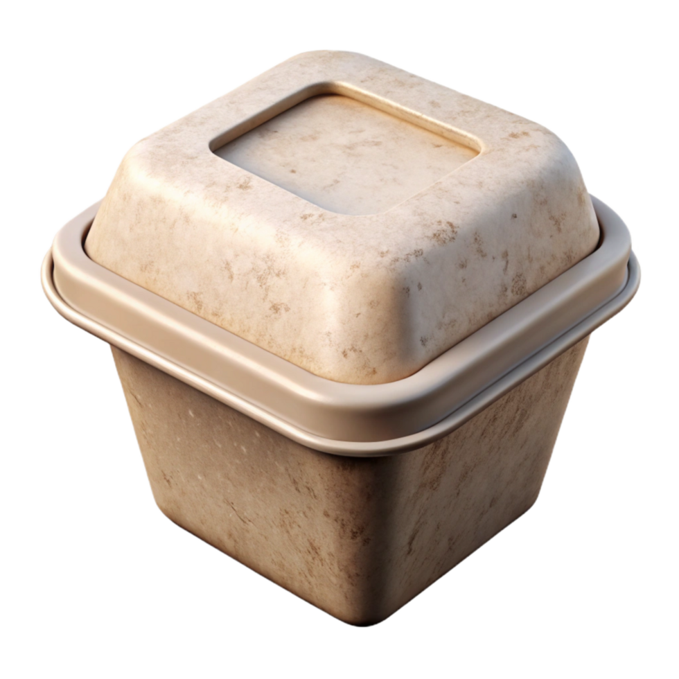 serene traditional Recyclable Takeout Container with Clear Lid Transparent Background genuine png