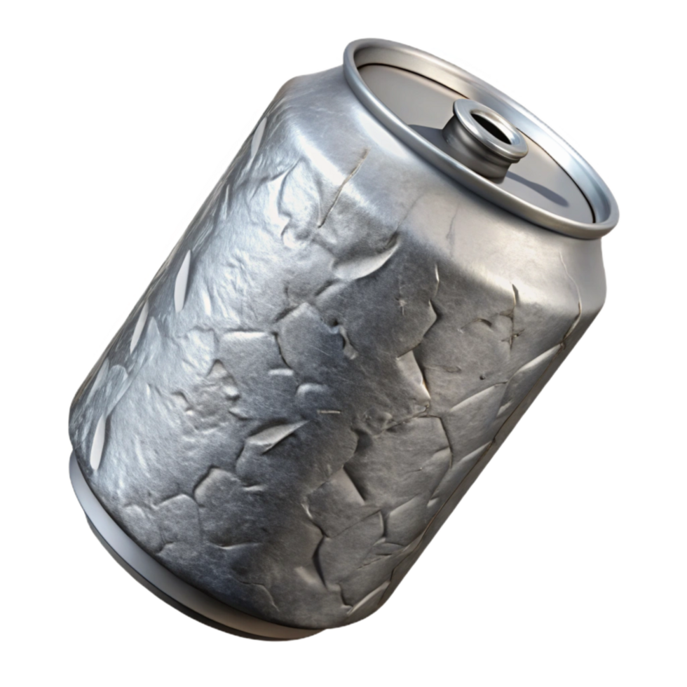 magnificent minimalist Recycled Aluminum Can Crushed Texture Cutout exclusive png