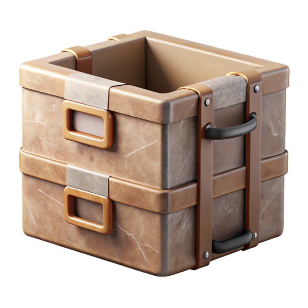 dramatic rustic Recycled Cardboard Box Storage Organizer Transparent original png