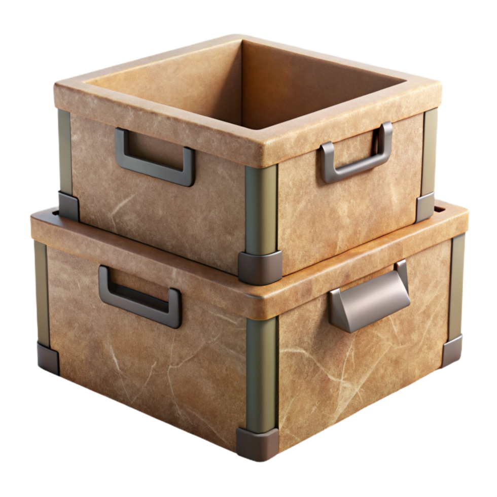 extraordinary vintage Recycled Cardboard Box Storage Organizer Transparent high quality png