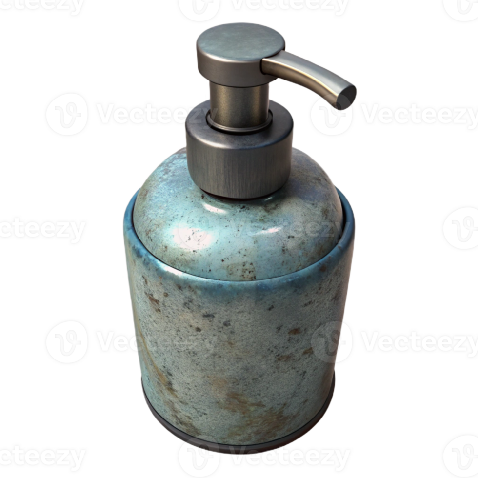 extraordinary contemporary Recycled Glass Jar Soap Dispenser Isolated detailed png