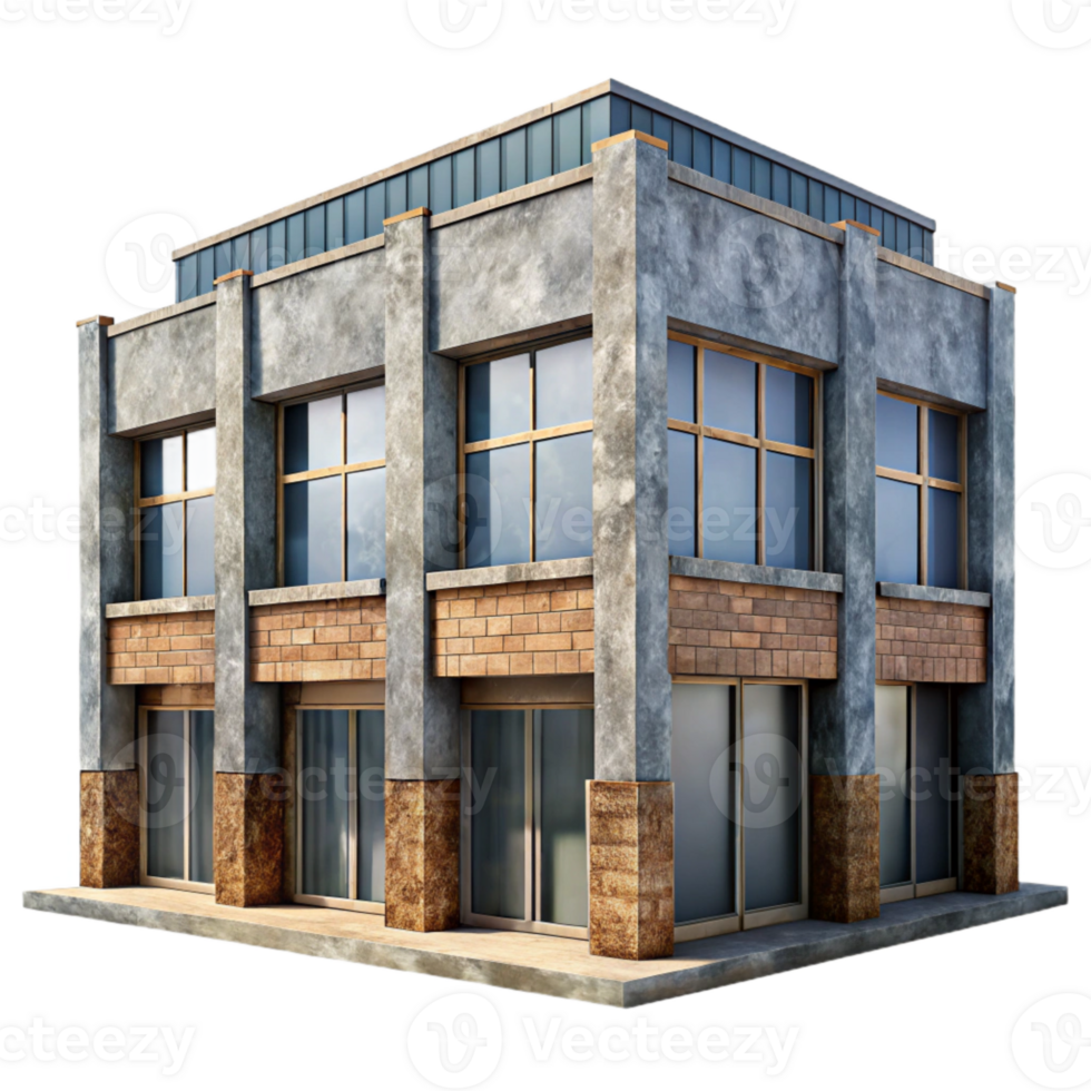 magnificent modern Recycled Material Building Facade Transparent Background exclusive png