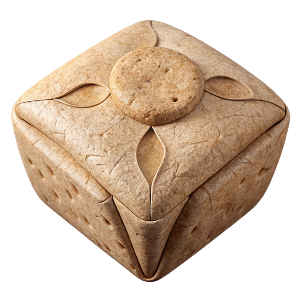 serene contemporary Recycled Paper Pulp Packaging Material Textured Surface Isolated professional png