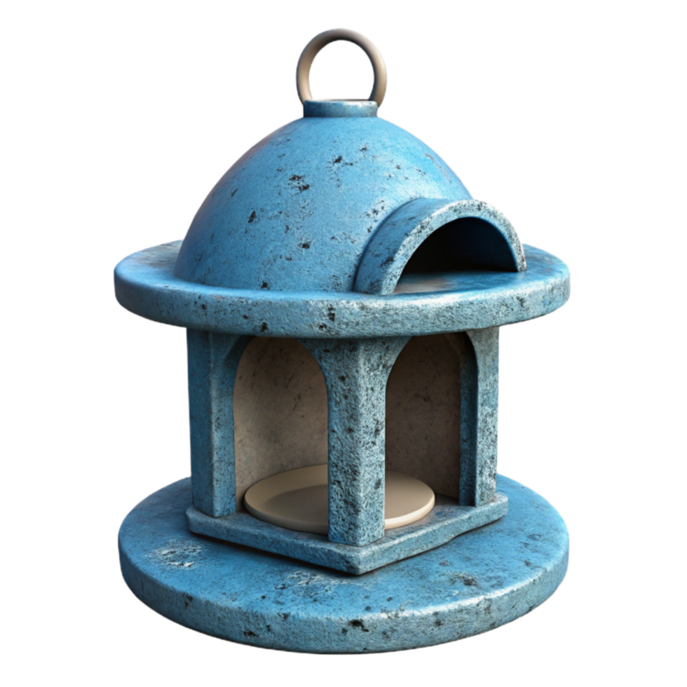 vibrant abstract Recycled Plastic Bottle Bird Feeder Cutout detailed png