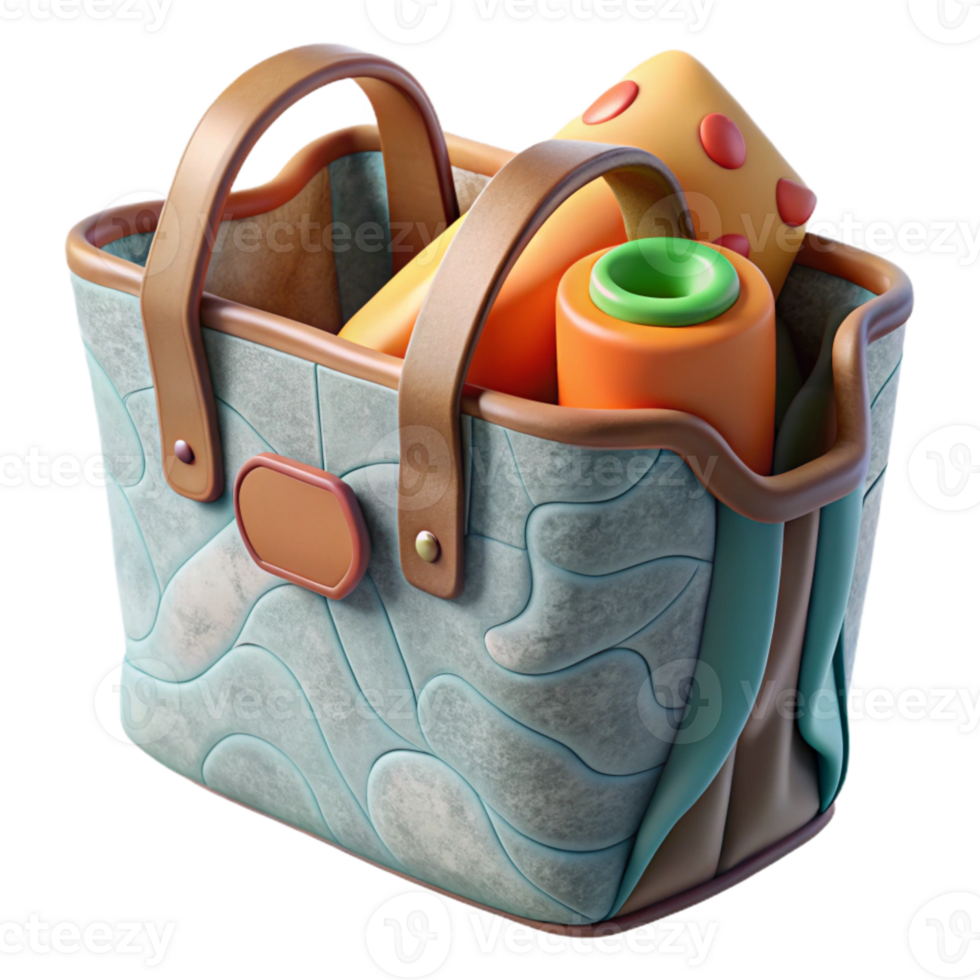magnificent contemporary Reusable Grocery Bag with Vegetables Cutout detailed png